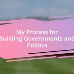 My Process for Building Governments and Politics