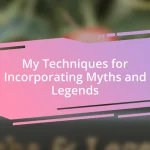 My Techniques for Incorporating Myths and Legends