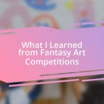 What I Learned from Fantasy Art Competitions